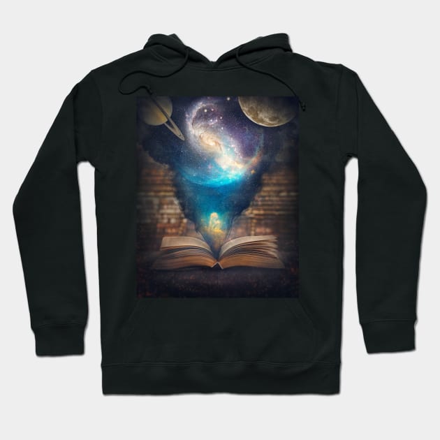 The universe inside a book Hoodie by psychoshadow